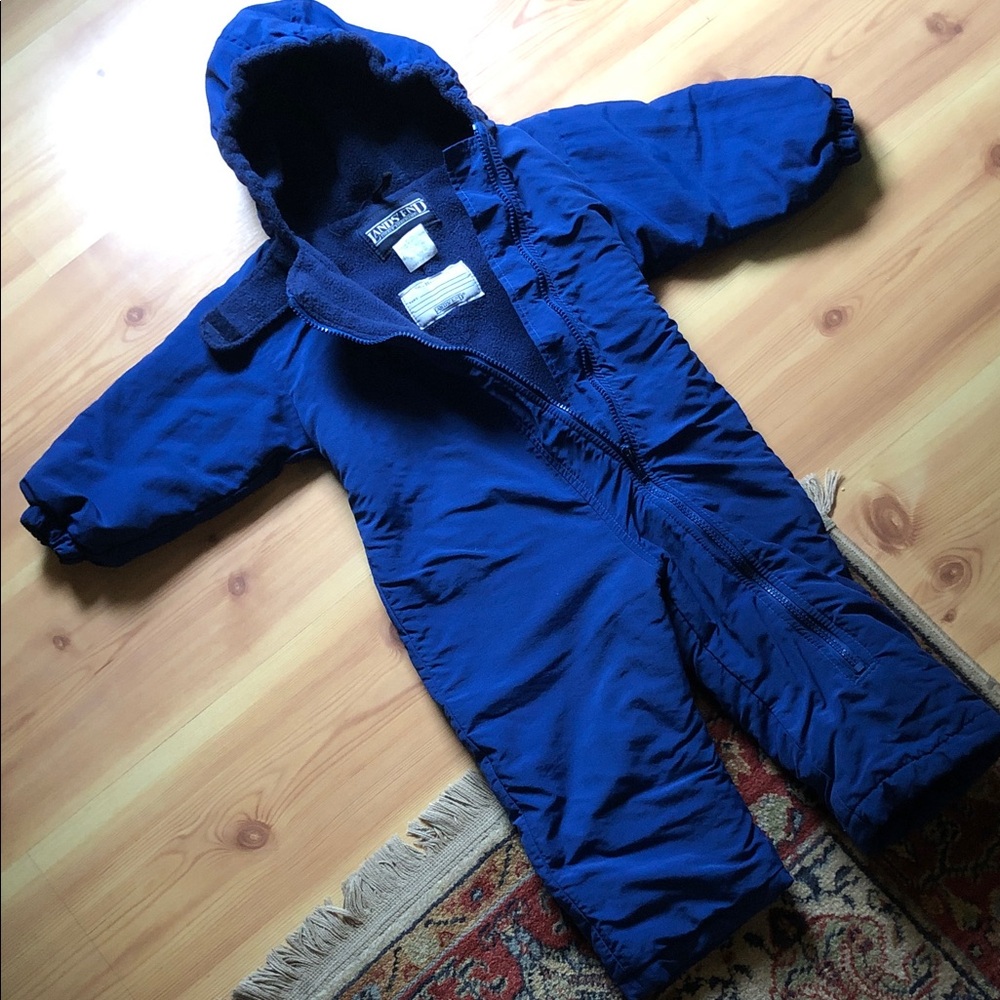 Lands' End 2T snowsuit Navy Blue